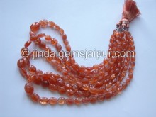 Sunstone Plain Oval Shape Beads